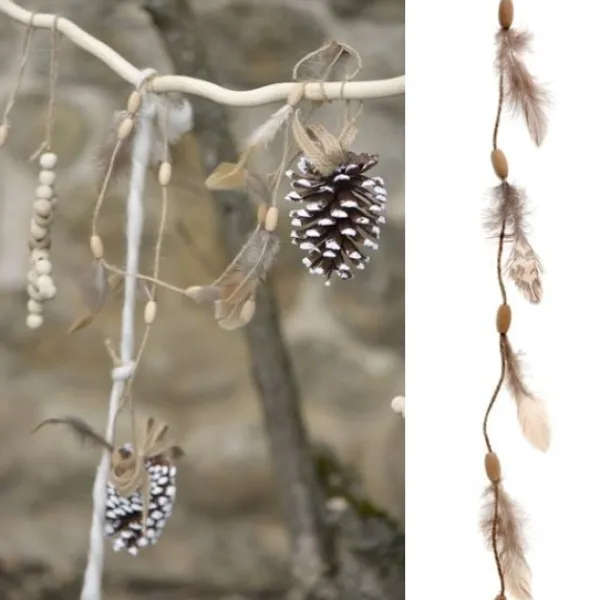 Badaboum Guirlande Mariage Plume Naturel