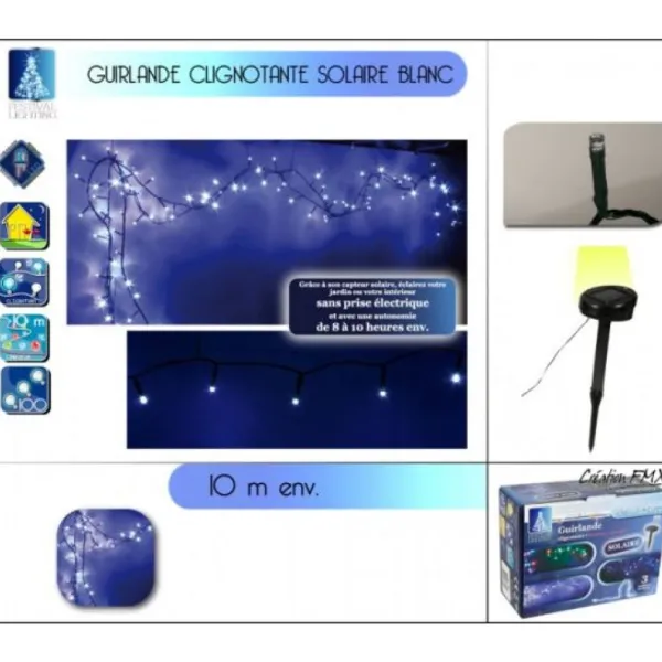 Badaboum Guirlande Solaire Ext Rieur Pour Jardin 100 Led Clearance