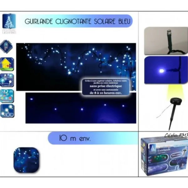 Badaboum Guirlande Solaire Ext Rieur Pour Jardin 100 Led Clearance