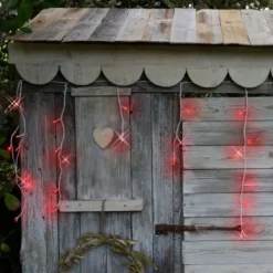 Badaboum Guirlande Stalactite De Noel Ext Rieur 20M 480 Led Rouge Sale