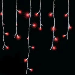 Badaboum Guirlande Stalactite De Noel Ext Rieur 20M 480 Led Rouge Sale