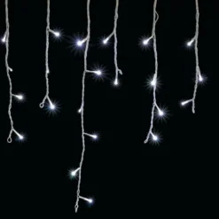 Badaboum Guirlande Stalactite De Noel Lumineuse 175 Led Blanc Froid Sale
