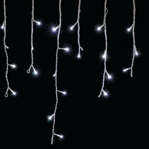 Badaboum Guirlande Stalactite De Noel Lumineuse 175 Led Blanc Froid Sale