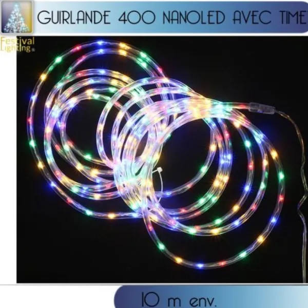Badaboum Guirlande Tube Lumineux 400 Nanoled Multicolore Best