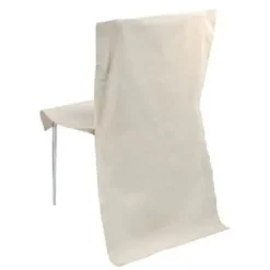 Badaboum Housse De Chaise En Lin Naturel X 5 Pi Ces