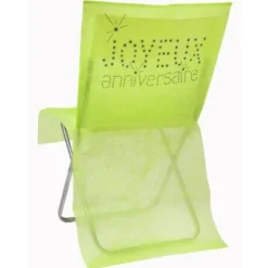 Hot Housse De Chaise Joyeux Anniversaire Vert Anis X6 Theme Joyeux Anniversaire
