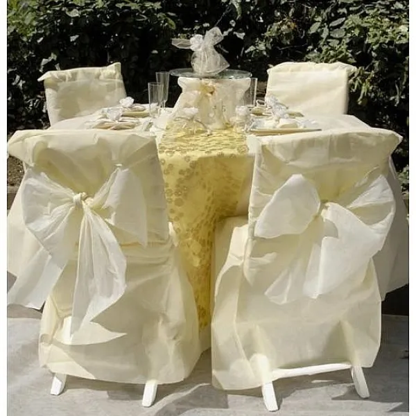 Badaboum Housse De Chaise Mariage Integrale Bleu Marine X 5 Pi Ces Discount