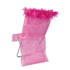 Badaboum Housse De Chaise Plume Fuchsia X 10 Pi Ces