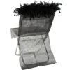 Badaboum Housse De Chaise Plume Noir X 10 Pi Ces