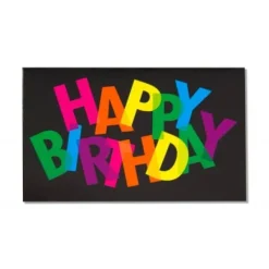 Best Invitations Happy Birthday Noir X6Pcs Theme Joyeux Anniversaire