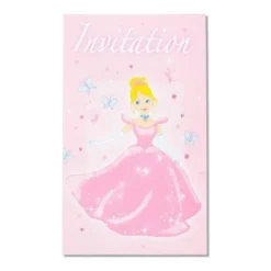 Clearance Invitations Princesse X6Pcs Theme Deco Princesse