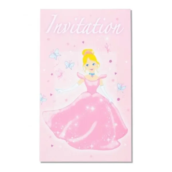Clearance Invitations Princesse X6Pcs Theme Deco Princesse