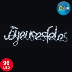 Badaboum Joyeuse Fetes Lumineux 96 Led Blanc Best
