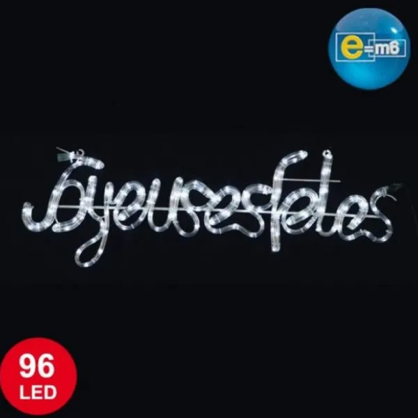 Badaboum Joyeuse Fetes Lumineux 96 Led Blanc Best