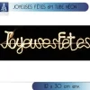 Badaboum Joyeuse Fetes Lumineux Tube N On Blanc Clearance