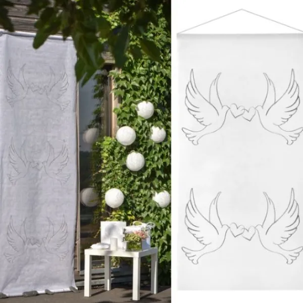 Best Kakemono Mariage Colombes Theme Colombe