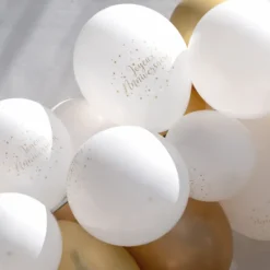 New Kit Arche De 50 Ballons Joyeux Anniversaire & Rubans Theme Joyeux Anniversaire