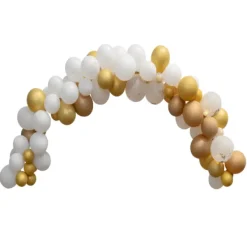 New Kit Arche De 50 Ballons Joyeux Anniversaire & Rubans Theme Joyeux Anniversaire