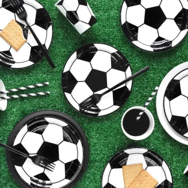 Discount Kit D Coration Anniversaire Enfant Football 60 Pi Ces Theme Deco Football