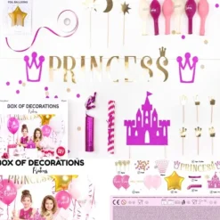 Sale Kit D Coration Anniversaire Enfant Princesse 31 Pi Ces Theme Deco Princesse