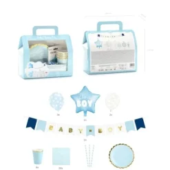 Online Kit D Coration F Te Naissance " Its A Boy " 49 Pi Ces Theme D Co Baby Shower