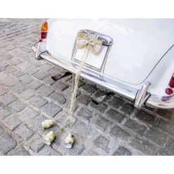 Clearance Kit De D Coration Voiture Jute Et Dentelle Theme Dentelle