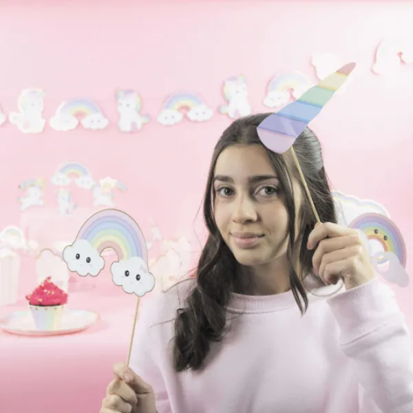 Online Kit Photobooth B B Licorne X8Pcs Theme Licorne