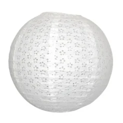 Clearance Lanterne Japonaise Dentelle Vintage Blanc 15Cm Theme Dentelle