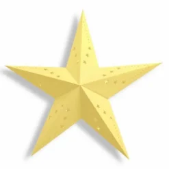 New Lanterne Toile Jaune Pastel 30Cm Theme Deco Pastel