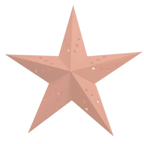 Sale Lanterne Toile P Che Pastel 30Cm Theme Deco Pastel