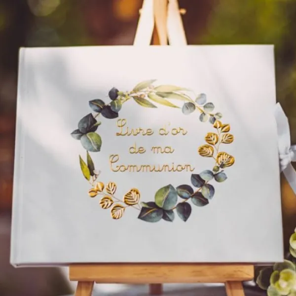 Online Livre D'Or De Ma Communion Vegetal Theme Communion