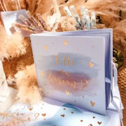 Outlet Livre D'Or Fille Ou Gar On Theme Gender Reveal