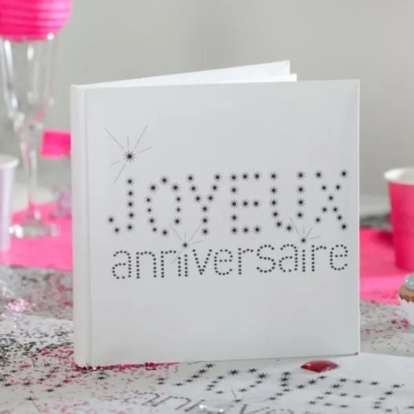 New Livre D'Or Joyeux Anniversaire Blanc Theme Joyeux Anniversaire