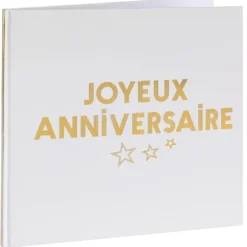 Sale Livre D'Or Joyeux Anniversaire Or Theme Joyeux Anniversaire