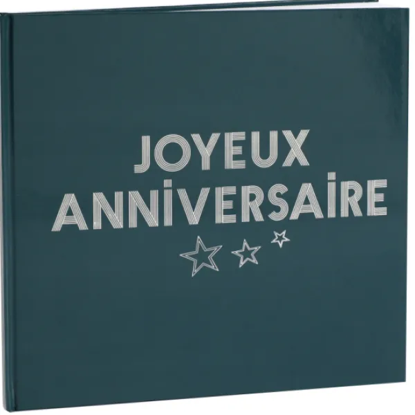 Hot Livre D'Or Joyeux Anniversaire Bleu Canard Theme Joyeux Anniversaire