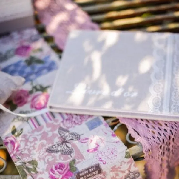 Sale Livre D'Or Mariage Lin Et Dentelle Theme Dentelle