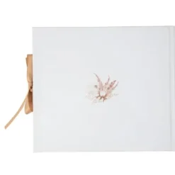 Livre D'Or Theme Theme Bapt Me Pampas Fleur De Coton Theme Bapteme