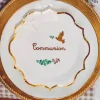 Lot De 8 Assiettes Carton Communion Theme Communion