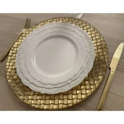 Discount Lot De 30 Assiettes Plastique R Utilisables Manhattan Blanc Theme Eco-Responsable