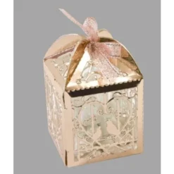 Best Lot De 10 Boites A Dragees Rose Gold Coeurs Et Colombes Theme Colombe