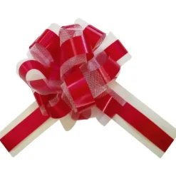 Badaboum Lot De 5 Grands Noeuds En Tulle Rouge 50Mm Clearance