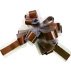 Badaboum Lot De 5 Grands Noeuds En Tulle Chocolat 50Mm New