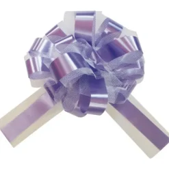 Badaboum Lot De 5 Grands Noeuds En Tulle Parme 50Mm Outlet