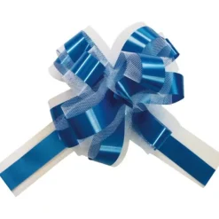 Badaboum Lot De 5 Grands Noeuds En Tulle Turquoise 50Mm Sale