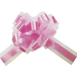 Badaboum Lot De 5 Grands Noeuds En Tulle Fuchsia 50Mm Sale