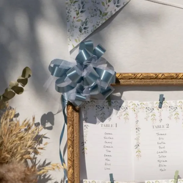 Badaboum Lot De 5 Grands Noeuds En Tulle Orange 50Mm Discount