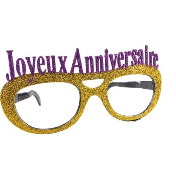 Hot Lunettes G Antes Paillettes Joyeux Anniversaire Couleur Al Atoire Theme Joyeux Anniversaire