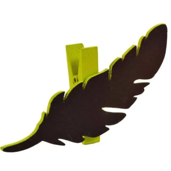 Badaboum Marque Place Ardoise Plume Vert Anis X 6 Pi Ces