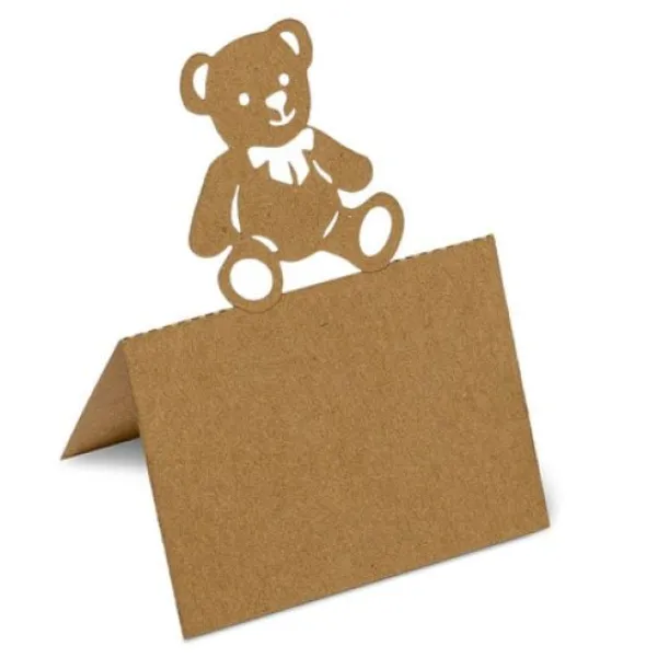 Online Marque Place Bapt Me Kraft Ourson X 20 Pi Ces Theme Bapteme