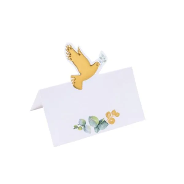 Discount Marque Place Colombe Dorure Or X 10 Theme Colombe